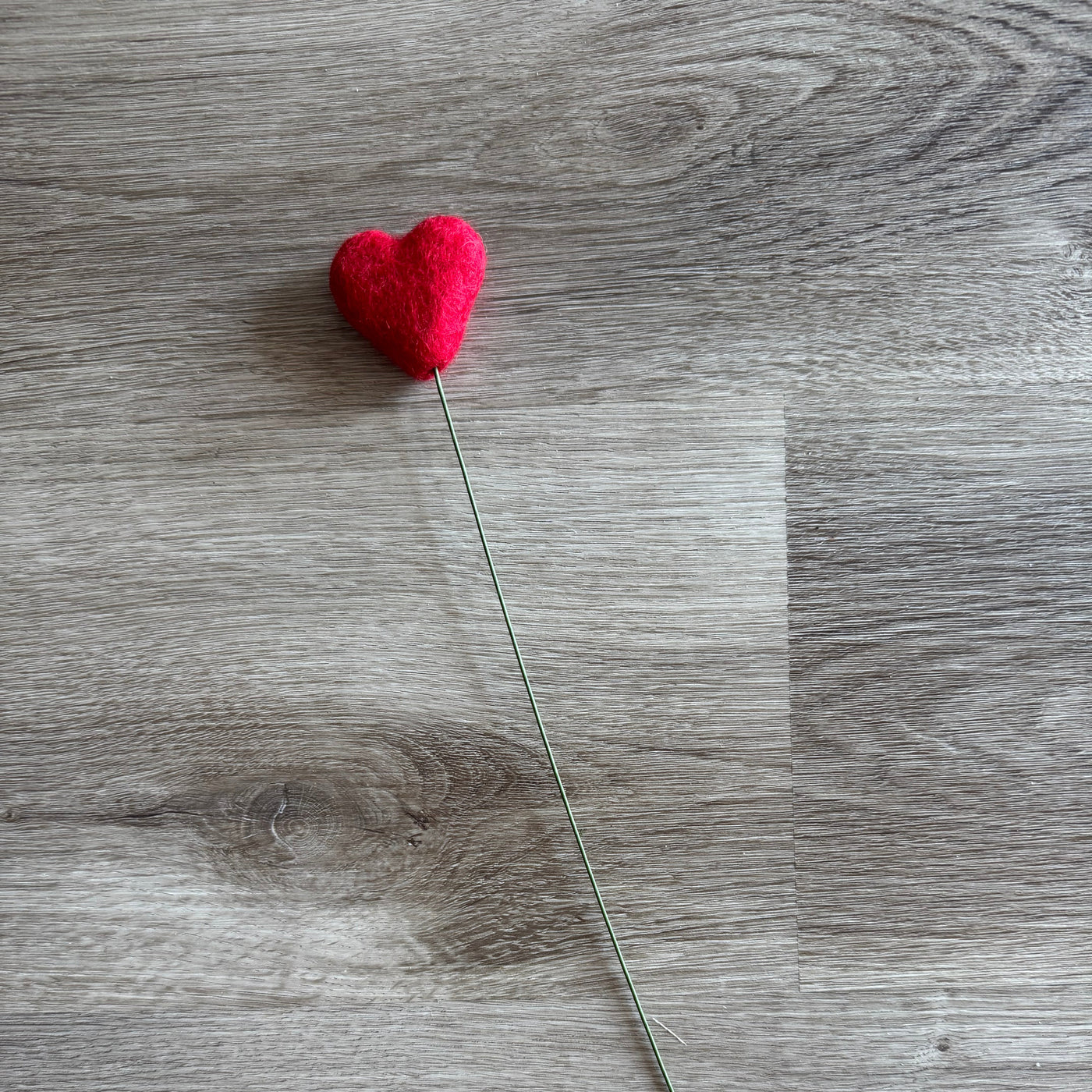 Felt Heart Stem