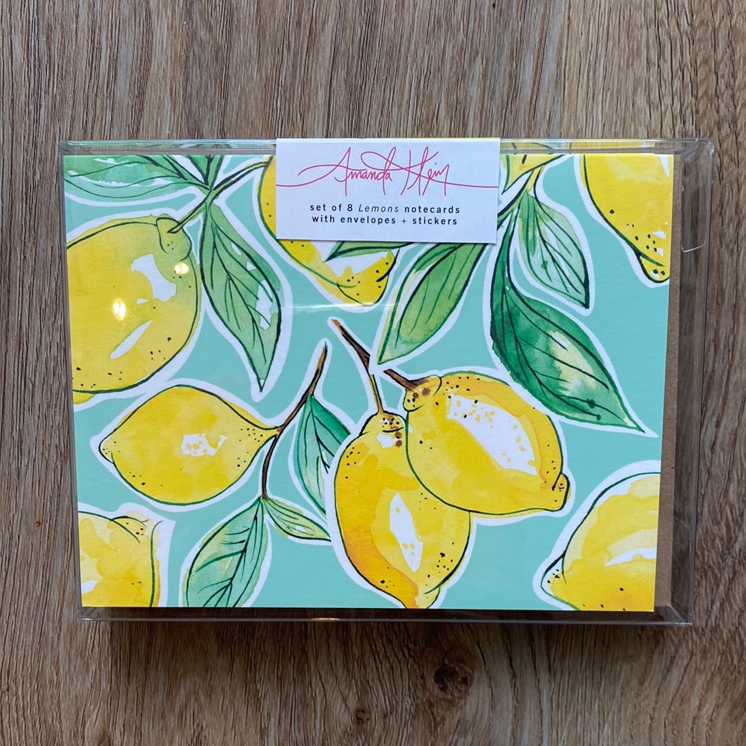 Lemon Note Card Set