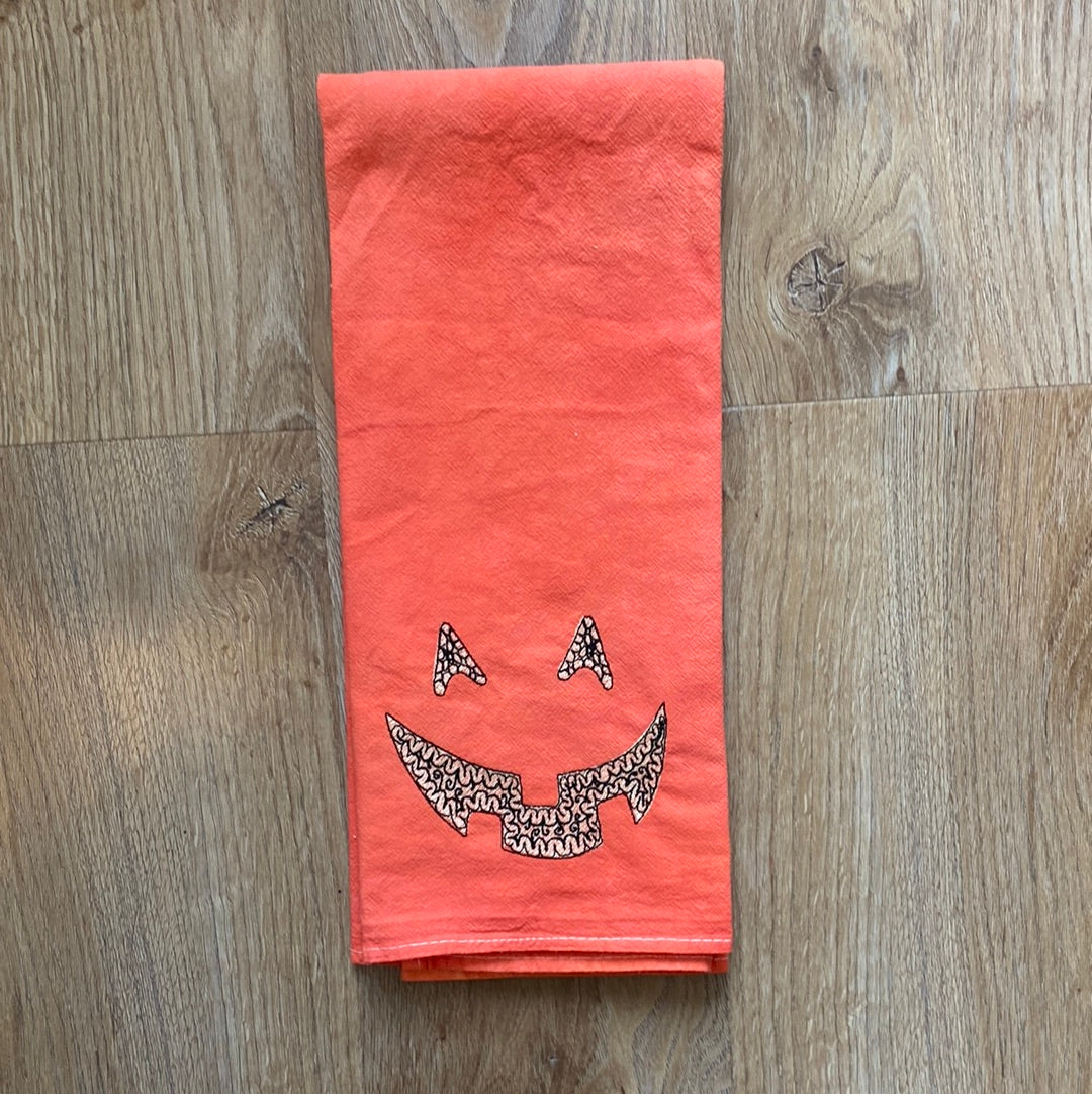 Jack O Lantern Dish Towel