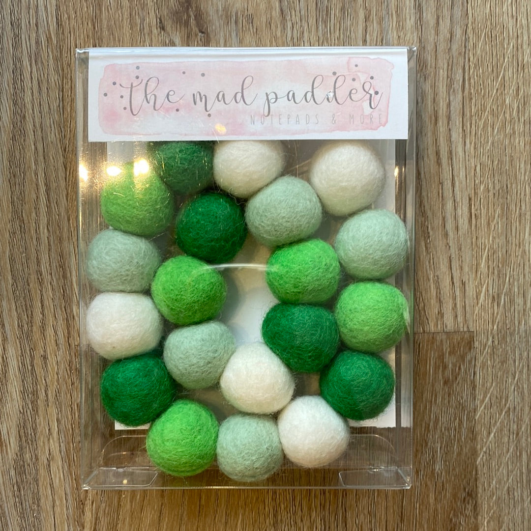 Wool Felt Ball Garland